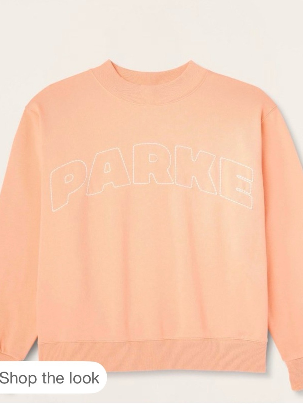 Parke x Target Mockneck Sweatshirt Peach Orange L/XL NWT